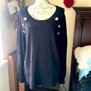 New York & Co military style sweater